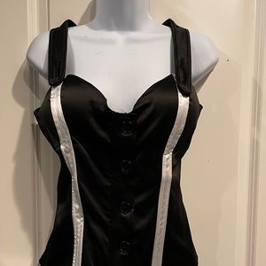 Black and White Corset